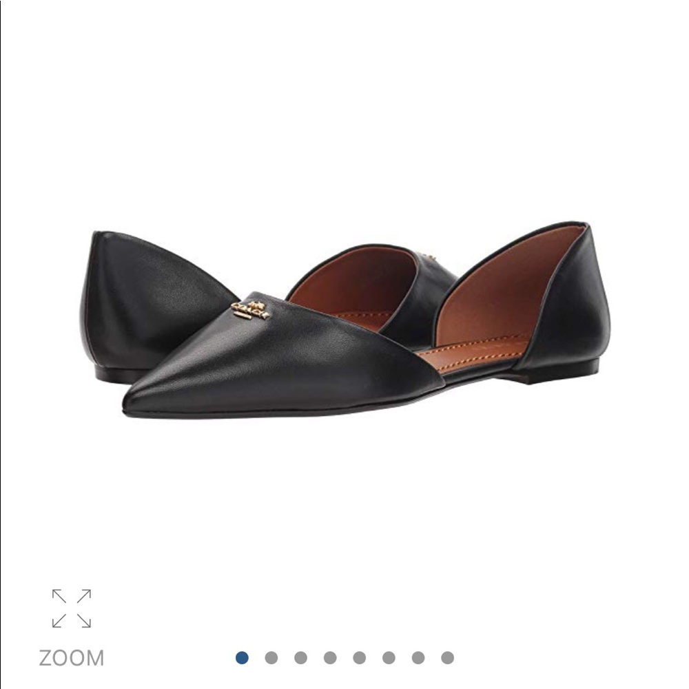 【COACH】POINTED TOE FLATS. Size 7.5 - Picture 3 of 8